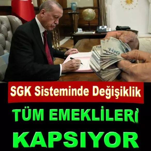 Tüm emeklileri kapsayan değişiklik