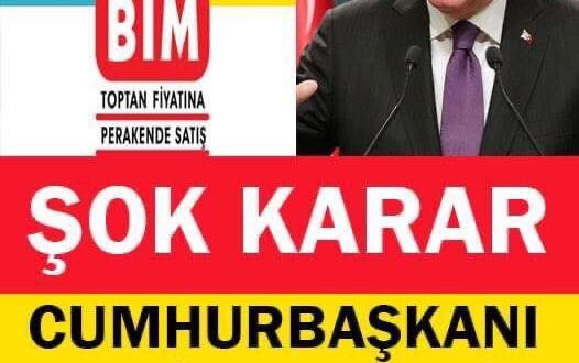 Market zincirleri için karar. Erdoğan talimatı verdi !