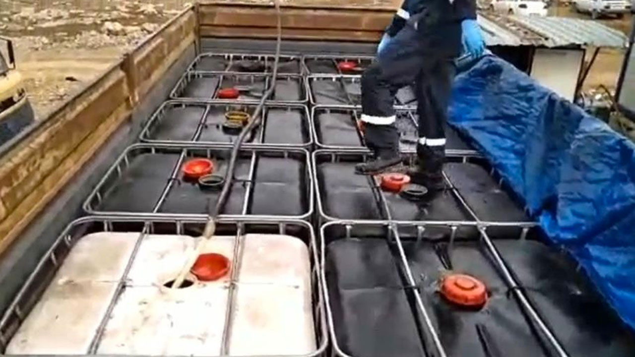 Gaziantep’de tır parkında ele geçirildi tam 8 bin litre