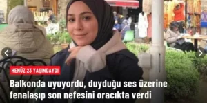 Balkonda uyuyan genç